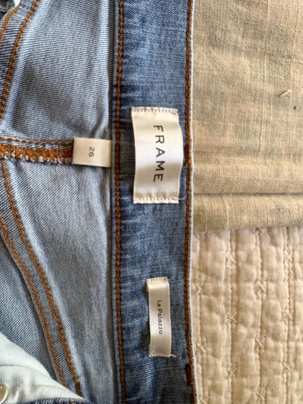 Frame Palazzo light crop jeans, Size 26, NWT - Picture 4 of 6